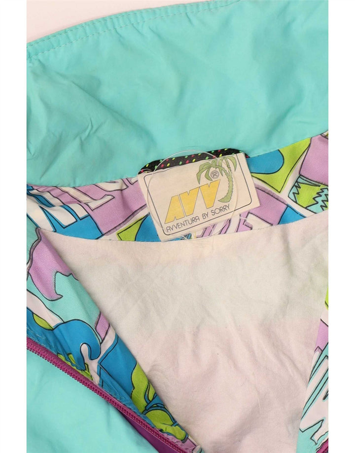 Giacca anorak grafica da donna Sorry IT 46 Large Retro multicolore