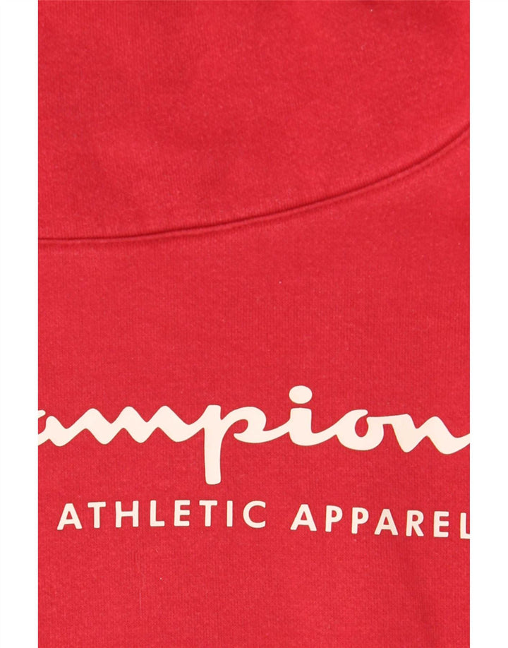 Felpa con grafica corta da donna Champion, taglia UK 14, colore rosso medio
