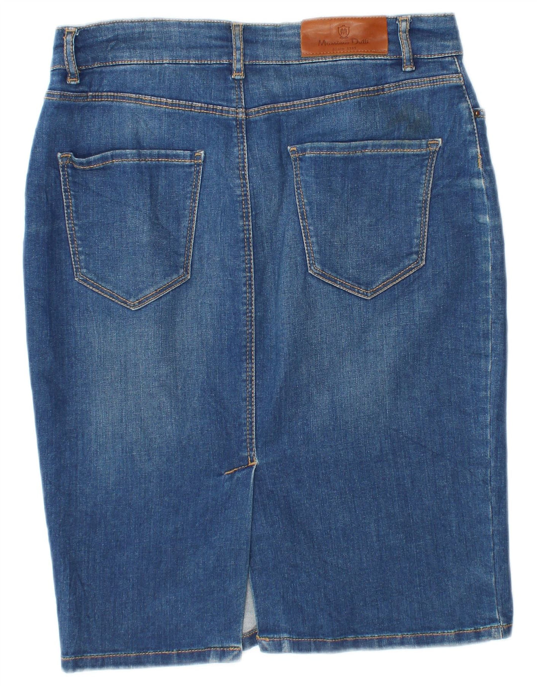 Gonna in denim da donna Massimo Dutti EU 38 piccola W28 blu