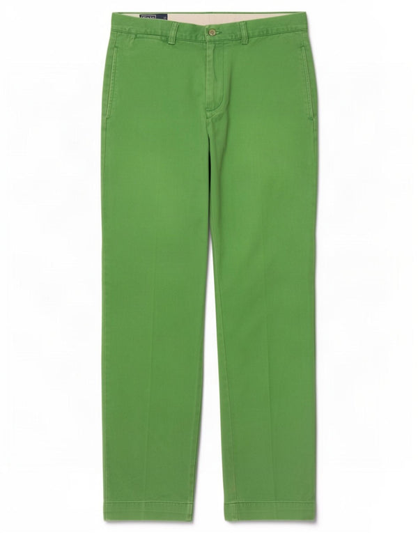Pantaloni chino slim da uomo Polo Ralph Lauren W32 L32 cotone verde