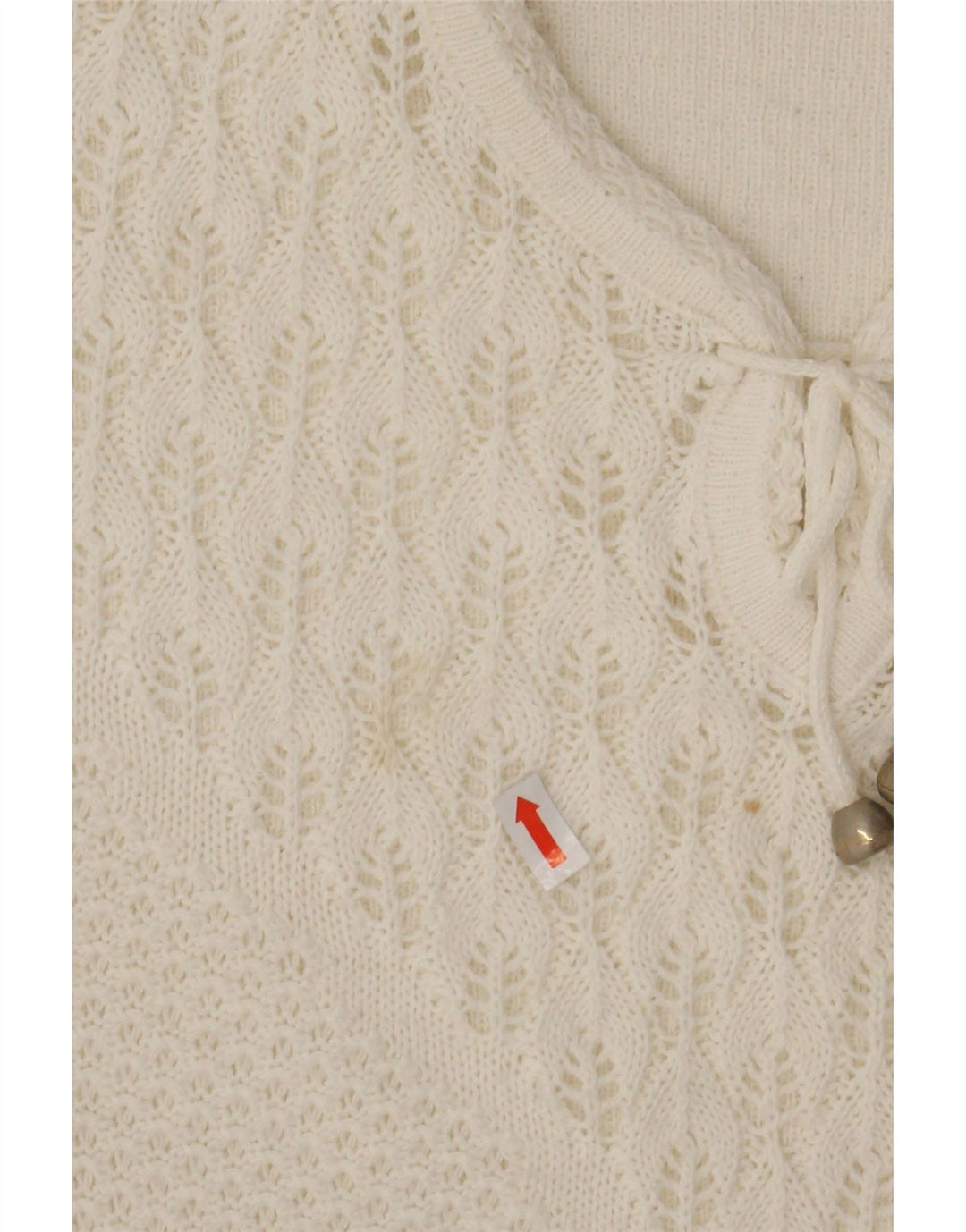 CASTELLO Womens Short Sleeve Crew Neck Jumper Sweater UK 16 Large White