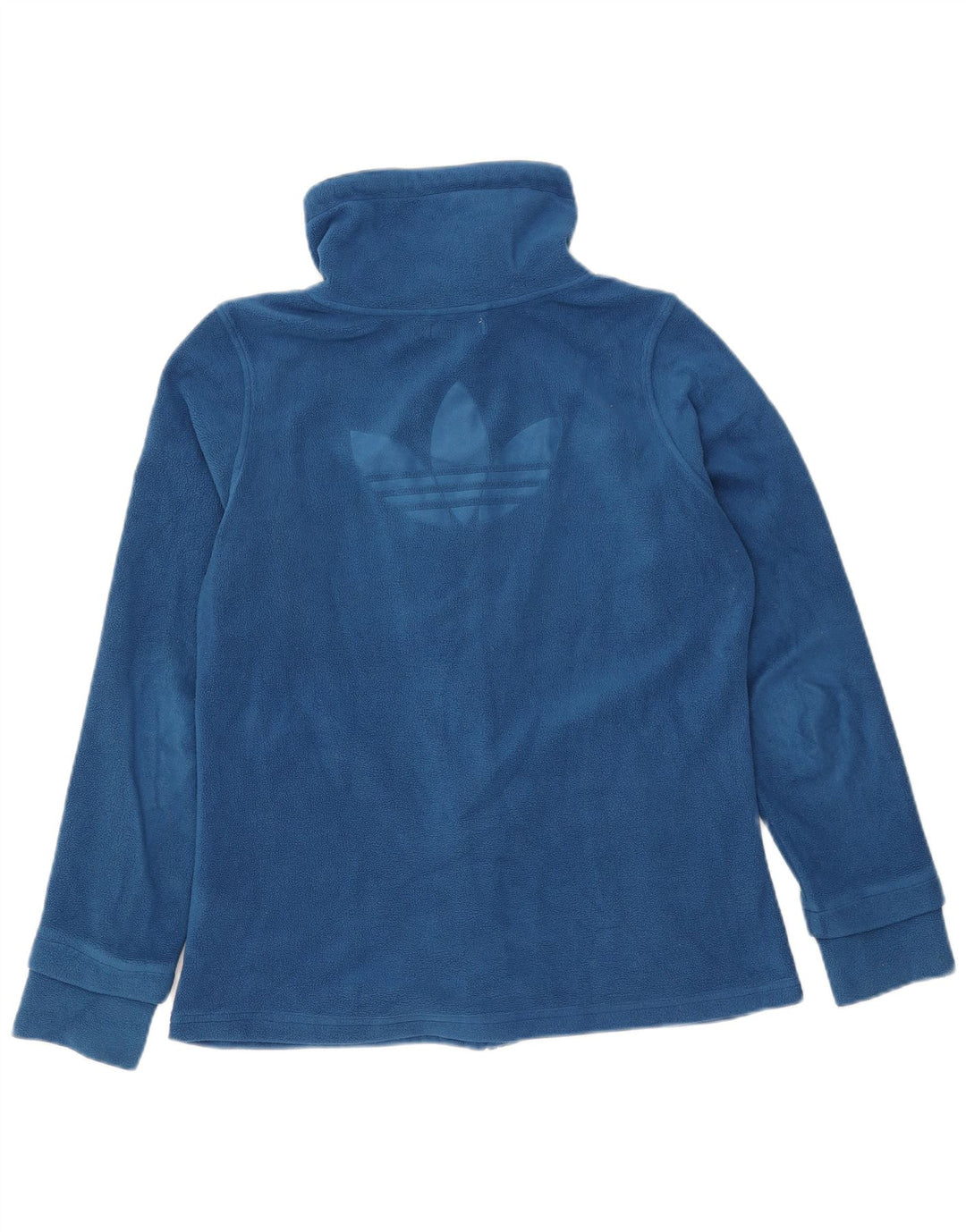 Giacca in pile grafica Adidas da donna EU 42 poliestere blu medio