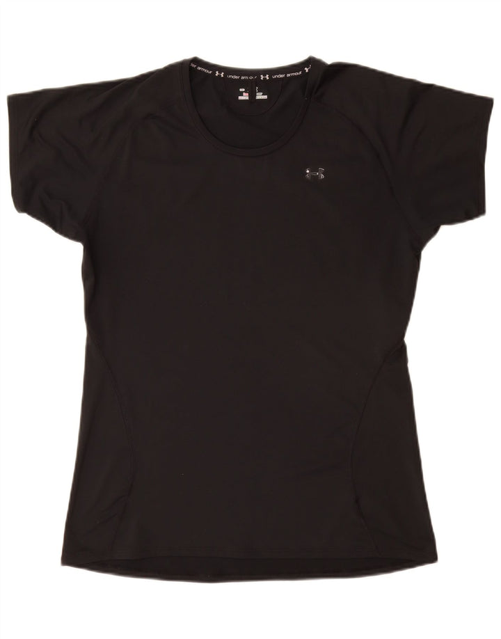 T-shirt Heat Gear da donna UNDER ARMOUR UK 14 poliestere nero medio