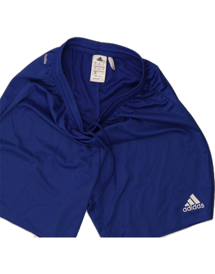 ADIDAS Mens Climalite Sport Shorts Medium  Blue Polyester Vintage Adidas and Second-Hand Adidas from Messina Hembry 