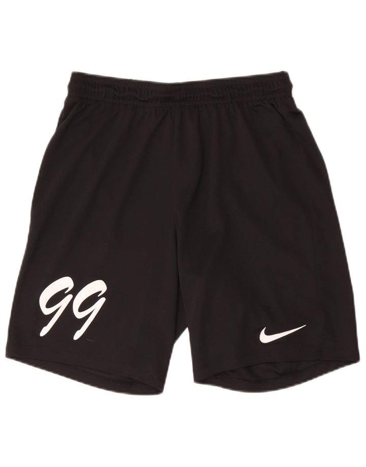 NIKE Pantaloncini sportivi grafici Dri Fit da uomo medio poliestere nero