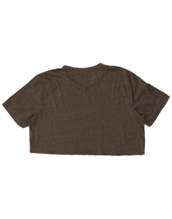 T-shirt grafica corta da donna Puma UK 16 grande grigio screziato