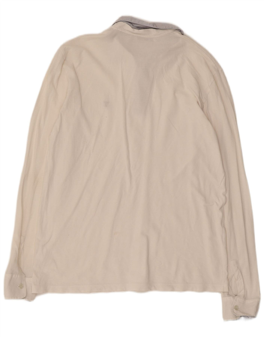 Polo da rugby da donna a maniche lunghe TRUSSARDI UK 18 XL in cotone bianco