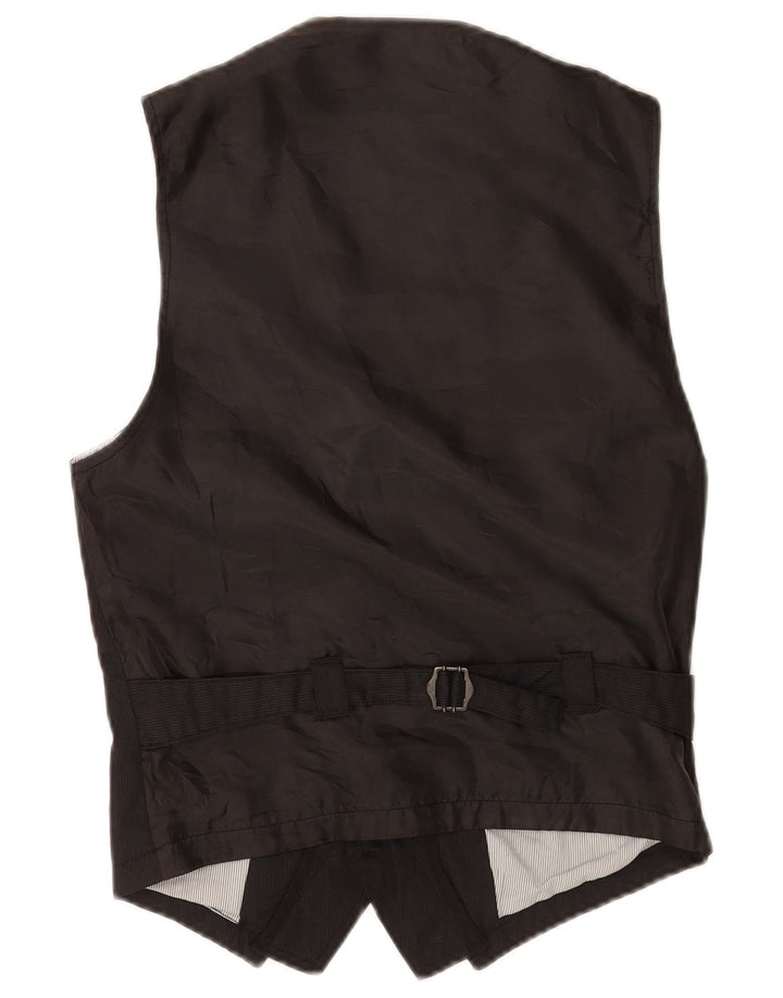 Gilet Zara Uomo XS Nero Gessato Poliestere