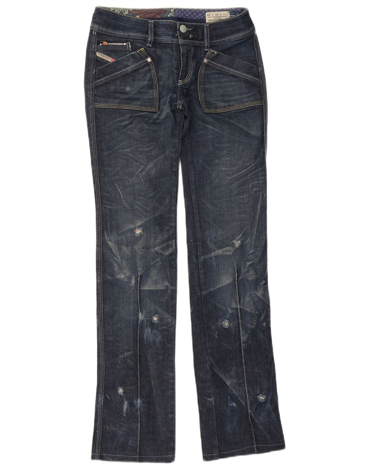 Jeans bootcut Reckfly da donna DIESEL W26 L32 cotone blu navy