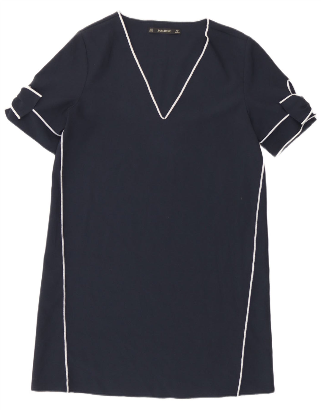 Abito a trapezio da donna Zara UK 10 piccolo blu navy