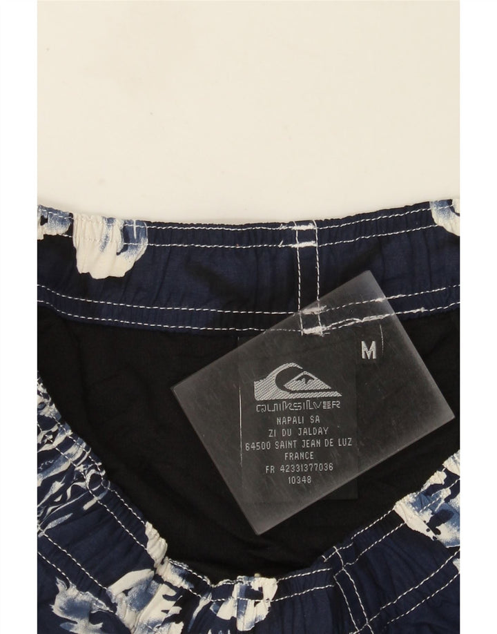 Pantaloncini da bagno grafici da uomo Quiksilver medio poliestere floreale blu navy