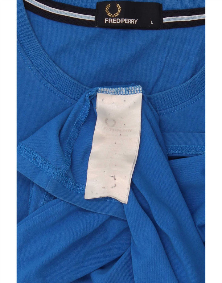 T-shirt da uomo Fred Perry grande blu