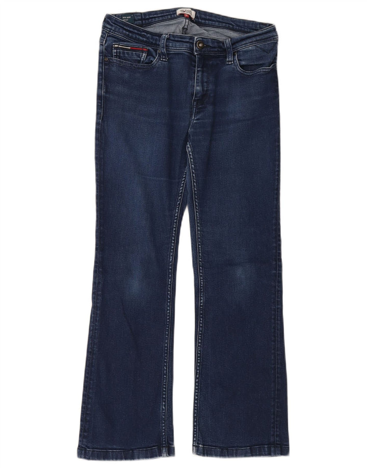 Jeans bootcut da donna a vita media Tommy Hilfiger W32 L26 cotone blu
