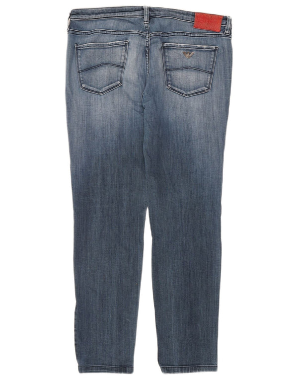 Jeans slim da donna Emporio Armani W30 L28 cotone blu