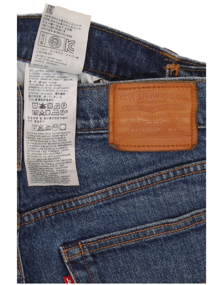 Jeans dritti da donna Levi's W27 L28 cotone blu