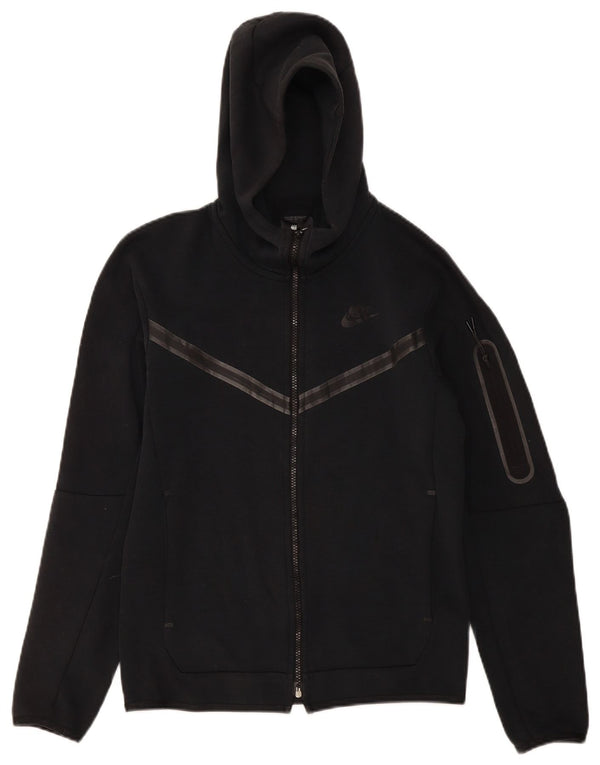 Felpa con cappuccio e zip Nike da uomo XS in cotone nero