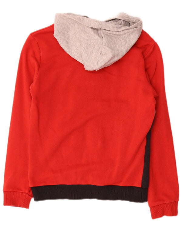Felpa con cappuccio grafica da ragazzo Puma 11-12 anni in cotone color block rosso
