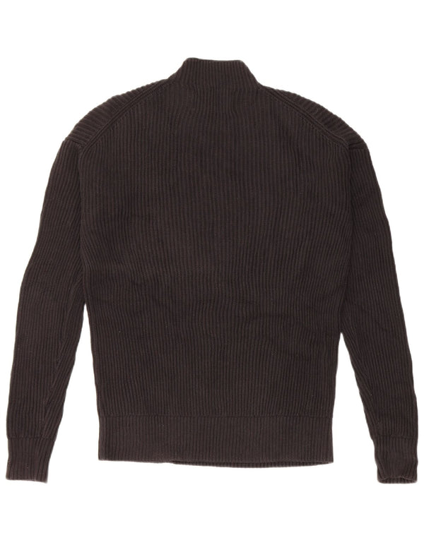 Calvin Klein Jeans Maglione da uomo con collo alto e maglione grande nero