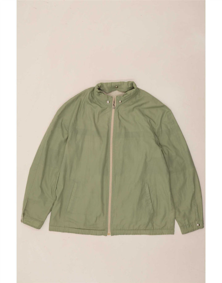 Giacca reversibile con cappuccio vintage da uomo IT 52 XL color block verde