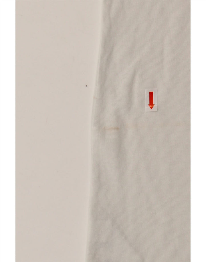 T-shirt da uomo NIKE Top in cotone bianco medio