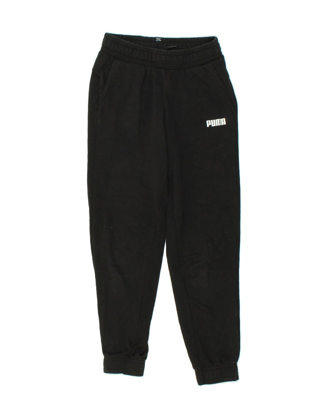 PUMA Boys Tracksuit Trousers Joggers 11-12 Years Black Vintage Puma and Second-Hand Puma from Messina Hembry 
