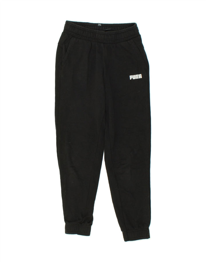 PUMA Boys Tracksuit Trousers Joggers 11-12 Years Black Vintage Puma and Second-Hand Puma from Messina Hembry 