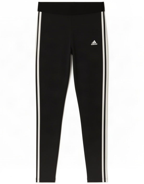Adidas Leggings vestibilità regolare da donna UK 12/14 Medio Nero Cotone