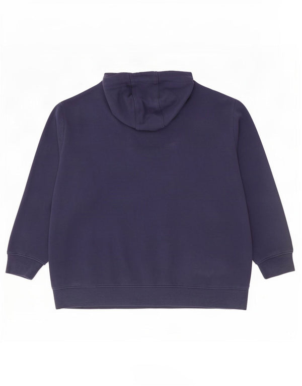 Maglione con cappuccio grafico da donna Ellesse UK 28 6XL Cotone blu navy