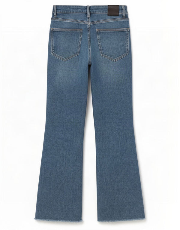 Jeans svasati da donna Massimo Dutti EU 38 Small W28 L29 Cotone blu