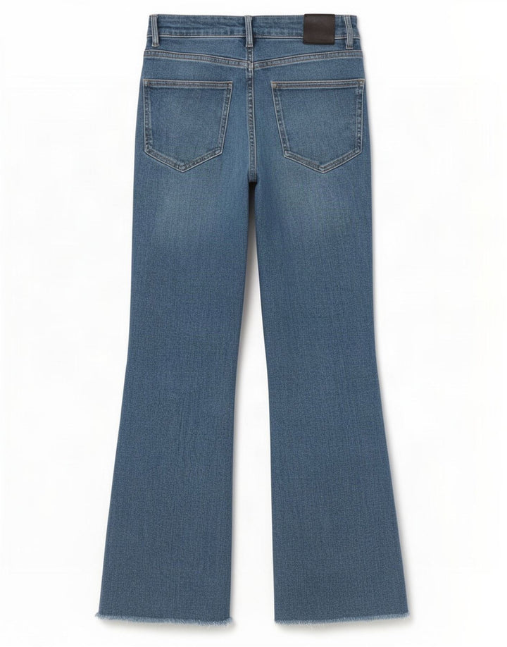Jeans svasati da donna Massimo Dutti EU 38 Small W28 L29 Cotone blu
