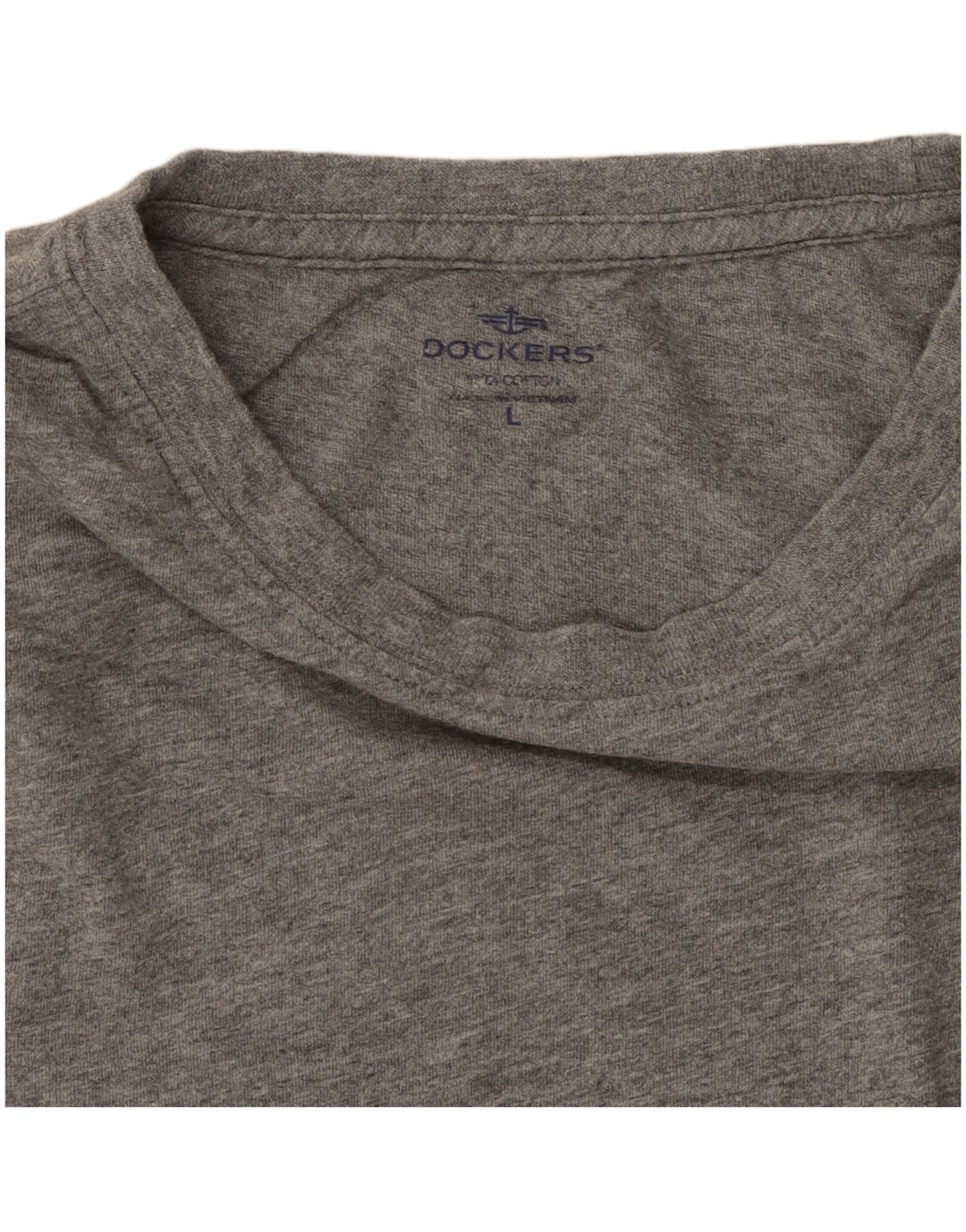 DOCKERS T-shirt da uomo Top grande in cotone grigio