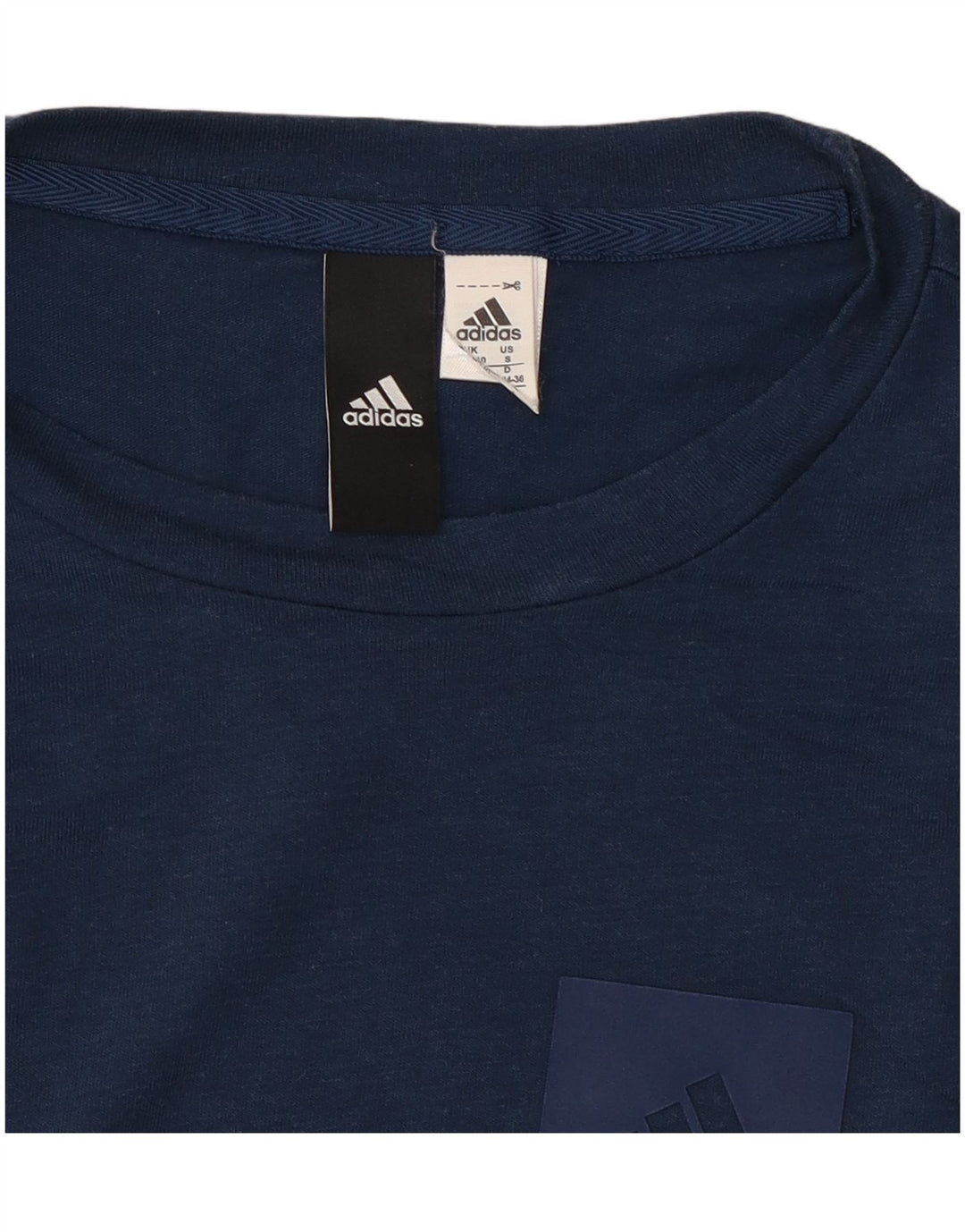Adidas Canotta da donna Top UK 8 Small Blu Navy Tie Dye Poliestere