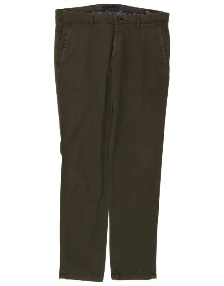 Pantaloni chino slim fit moderni da uomo JOOP W34 L34 cotone verde