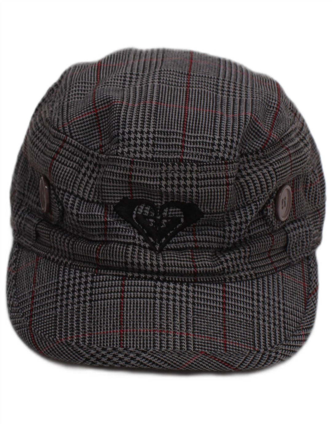 Berretto da strillone da donna Roxy, taglia unica, pied de poule grigio