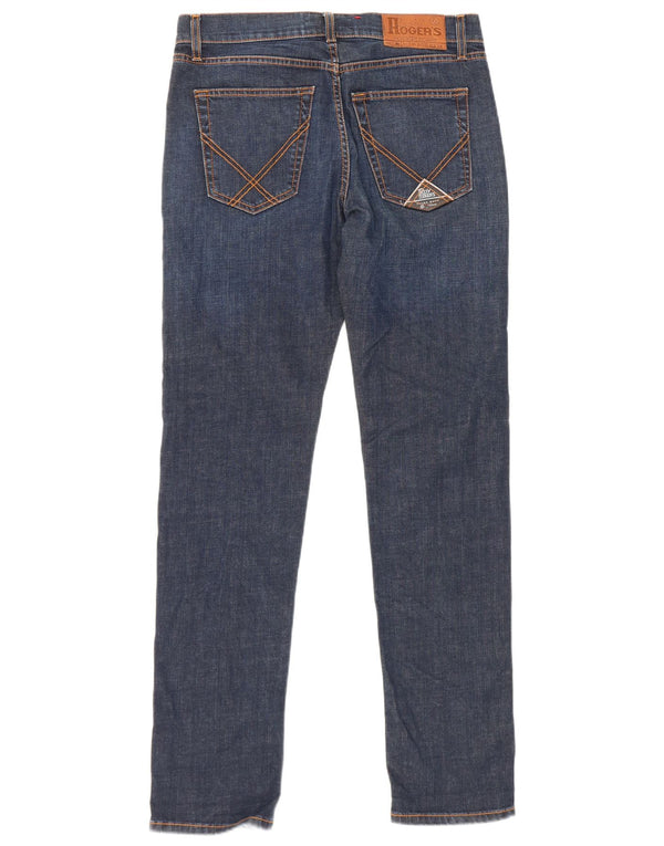Jeans slim da uomo Roy Rogers W33 L31 cotone blu navy