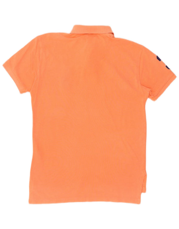 Camicia Polo Ralph Lauren da uomo su misura piccola in cotone arancione