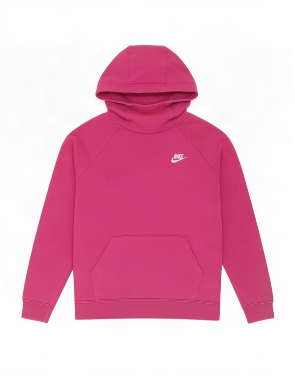 Maglia con cappuccio da donna Nike UK 14 cotone rosa medio