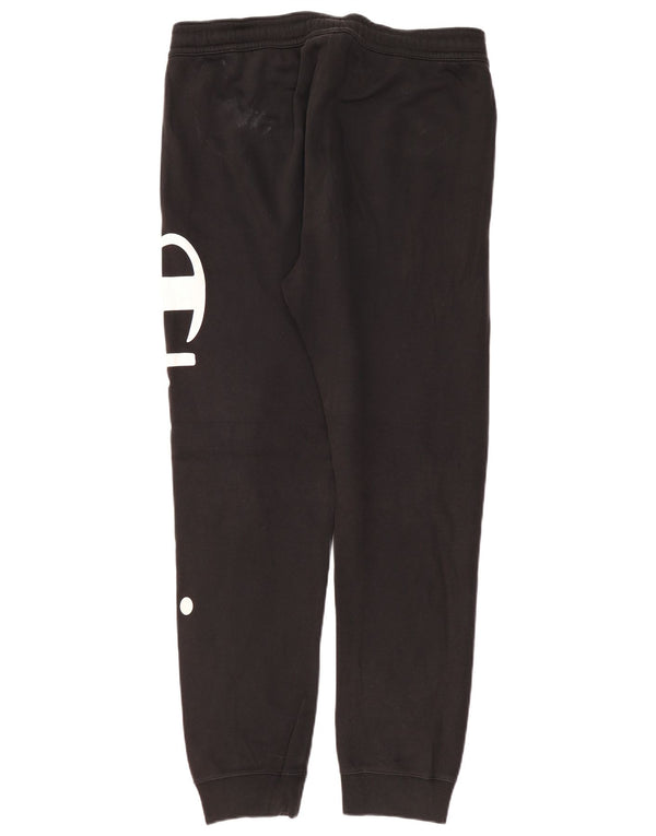 CHAMPION Pantaloni da tuta con grafica da uomo Joggers XL Cotone nero