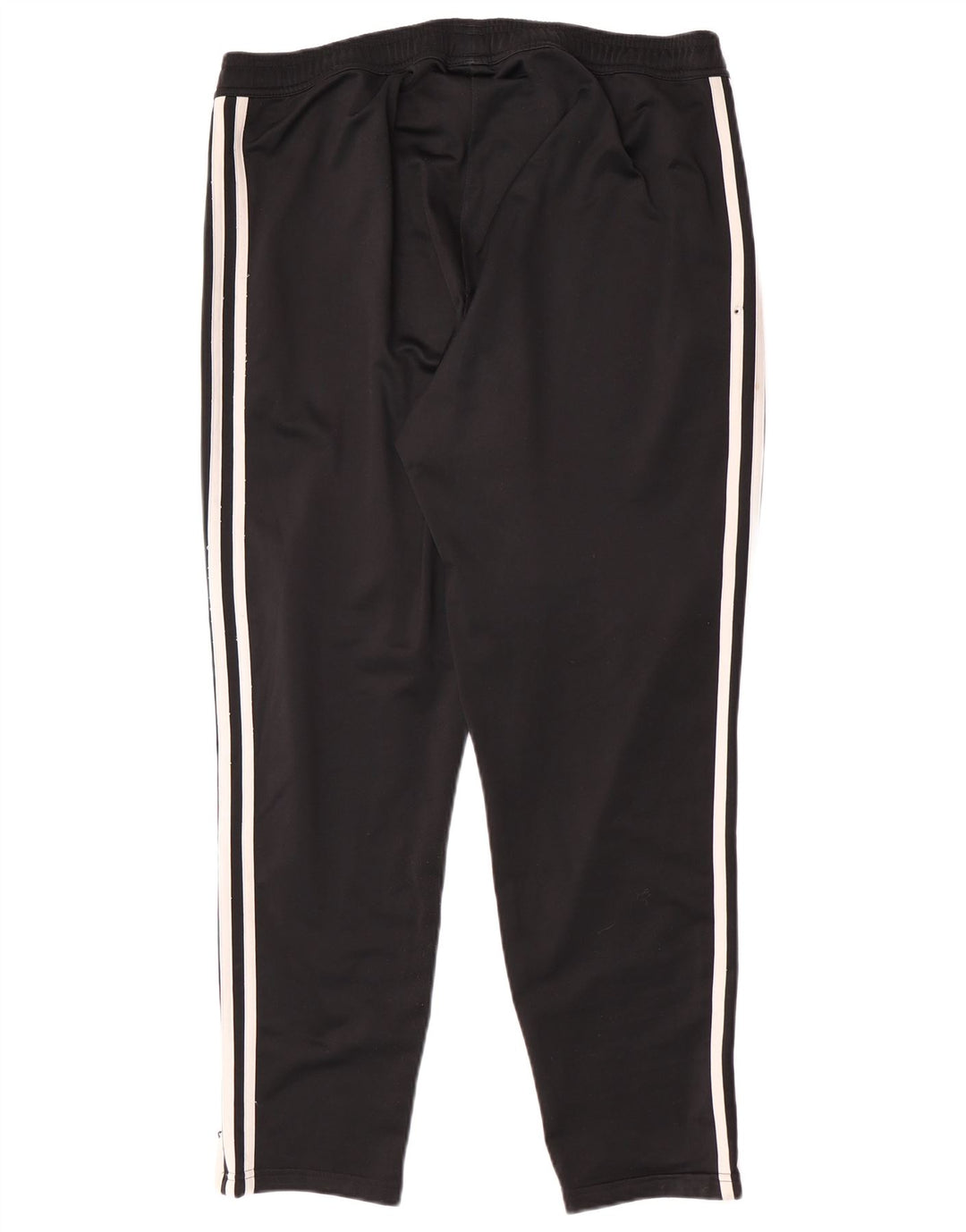 Pantaloni da tuta da uomo Adidas Large neri in poliestere a spina di pesce