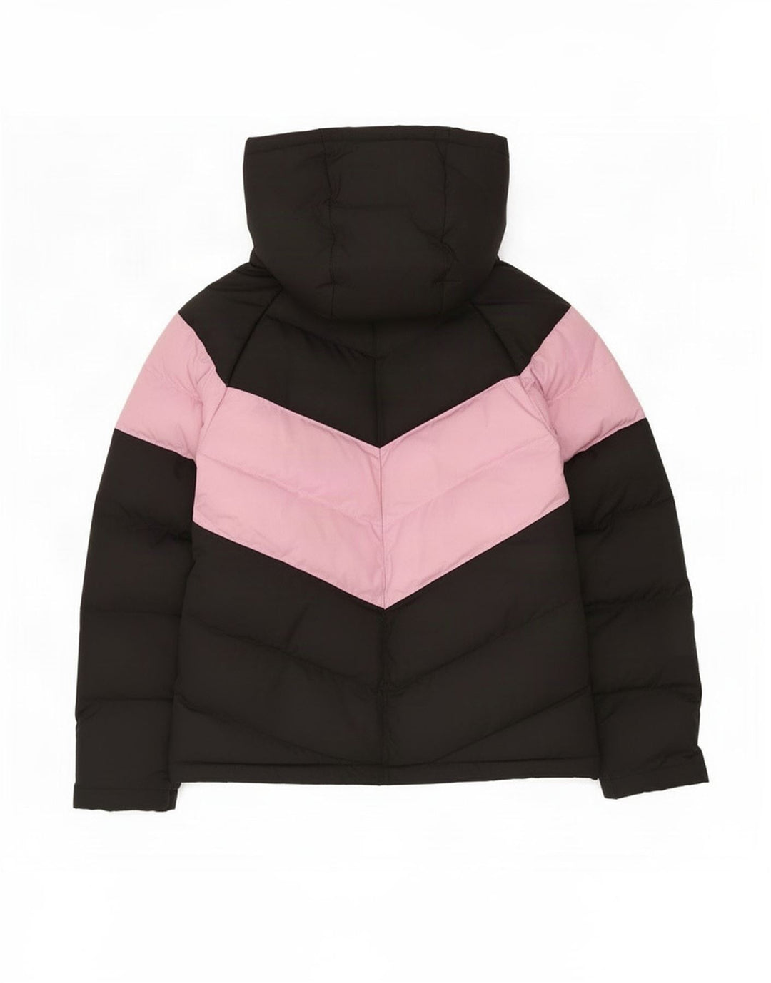 Giacca imbottita con cappuccio Nike per ragazze 8-9 anni piccola in poliestere color block nero