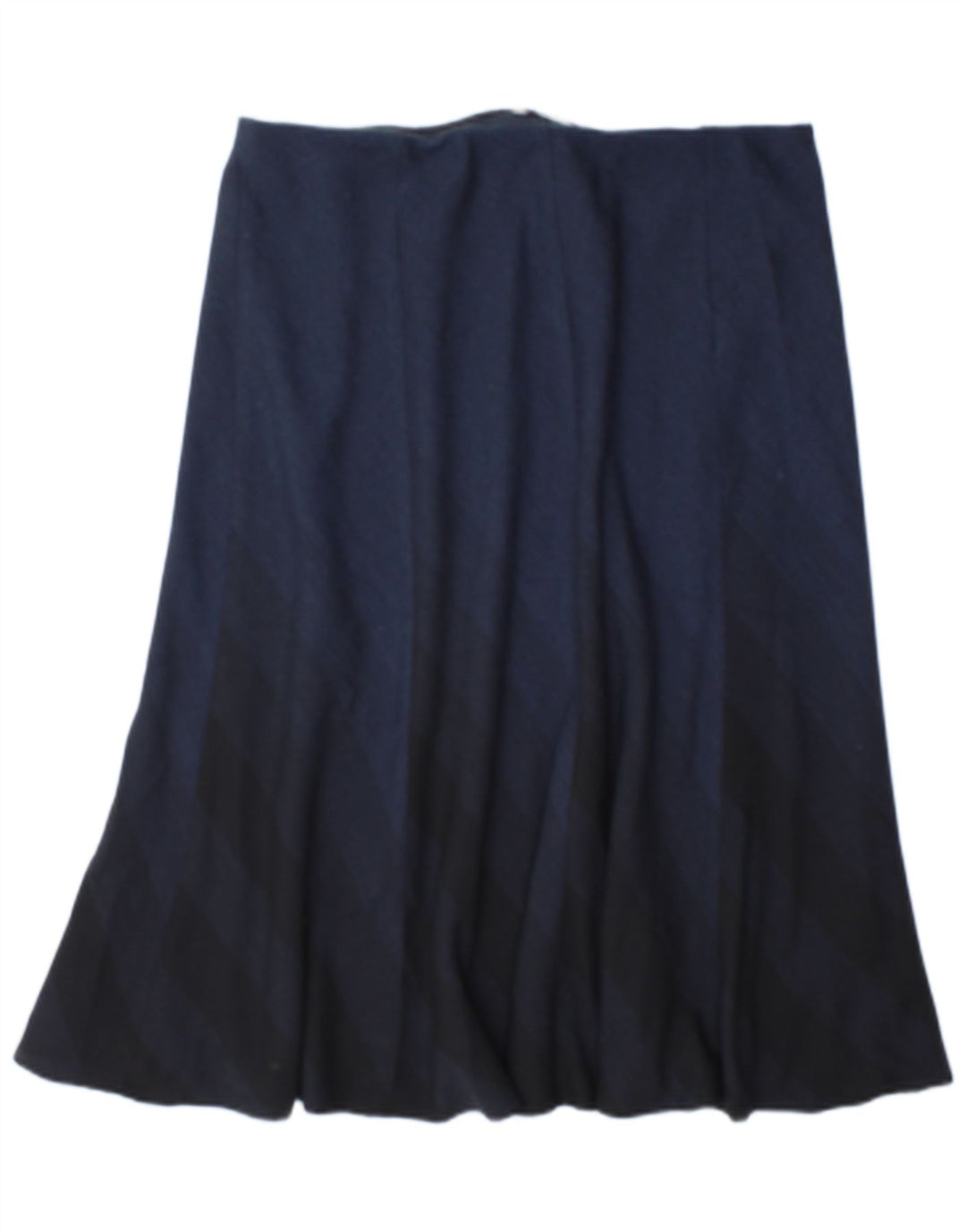 Gonna a trapezio da donna Marks & Spencer UK 16 grande W34 blu navy a quadri