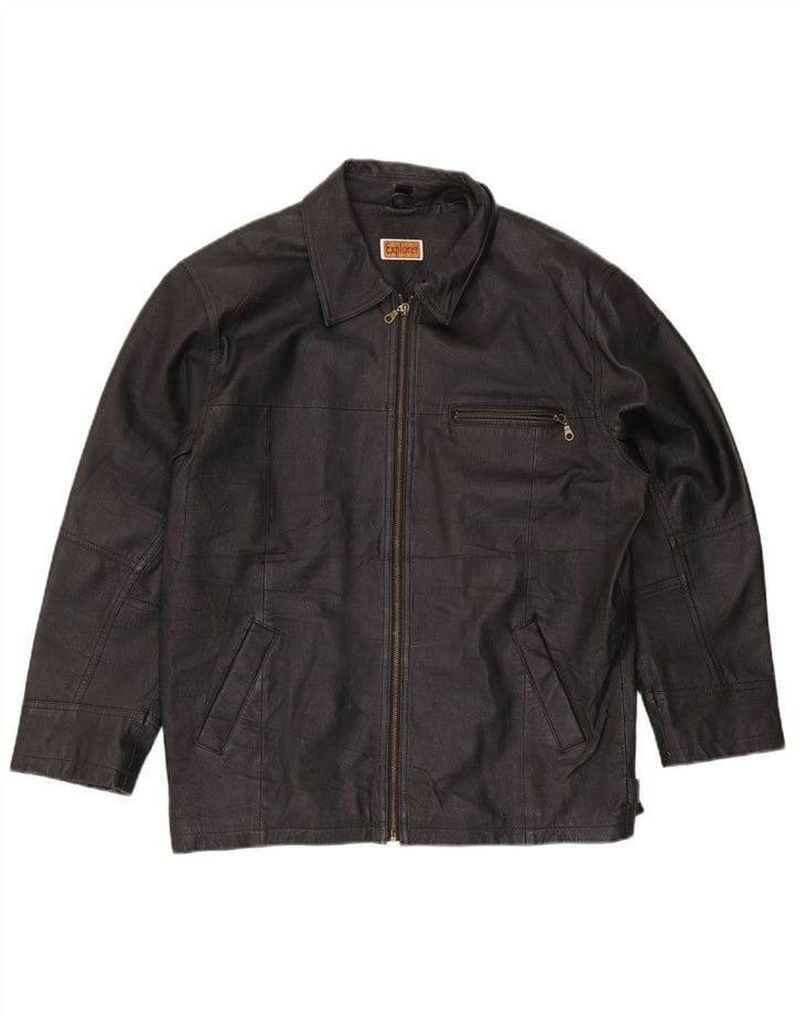 Giacca in pelle da uomo Explorer UK 38 pelle nera media