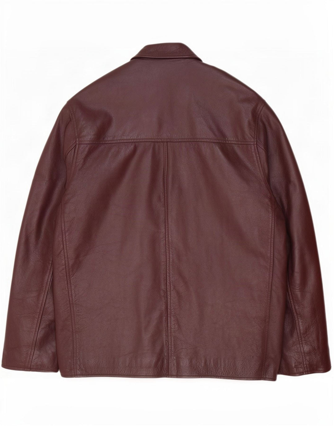 Giacca in pelle da uomo Route 66 UK 40 Large Borgogna
