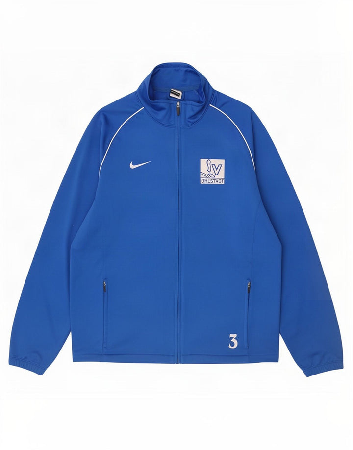 Giacca da ginnastica da uomo Nike XL blu in poliestere