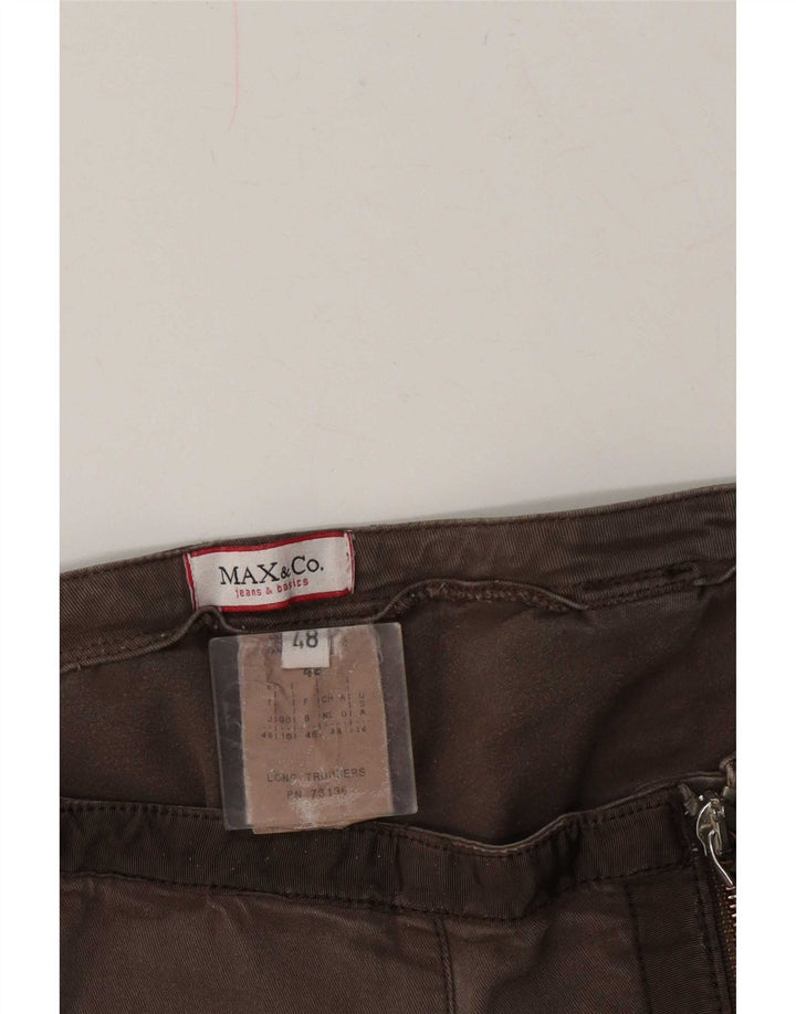 Pantaloni corti da donna Max & Co. UK 16 Large W34 L24 Marrone