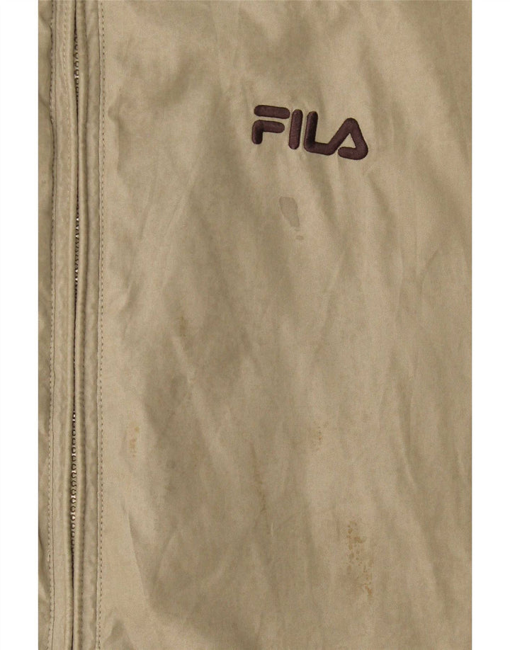 Giacca antipioggia da uomo Fila UK 40 Large Grigio Poliestere