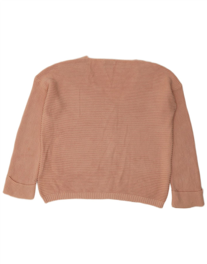 Massimo Dutti Maglione da donna con scollo a V UK 16 Large Rosa
