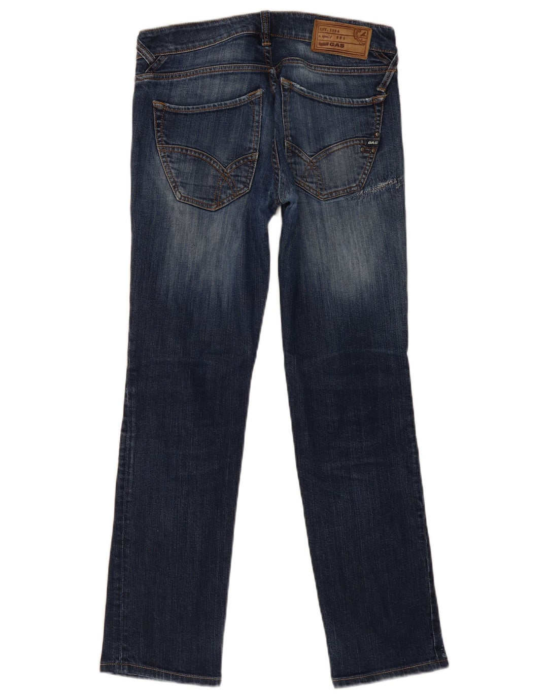 Jeans dritti da donna Gas W30 L29 cotone blu