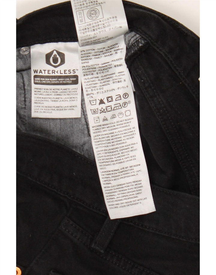 Jeans dritti Levi's 501 da donna W25 L30 cotone nero