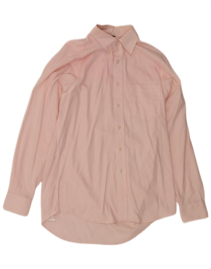 Camicia Chaps da uomo vestibilità classica taglia 15 1/2 cotone rosa medio